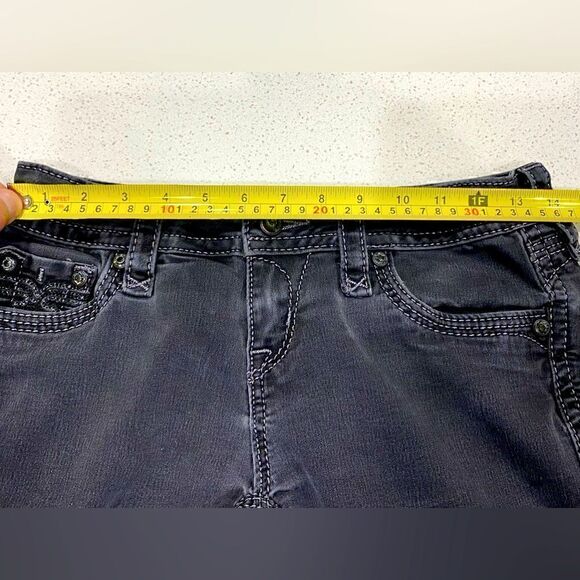 Rock Revival Vivian Easy Skinny Jeans 26x28 Black Stretch Low Rise - Picture 4 of 9
